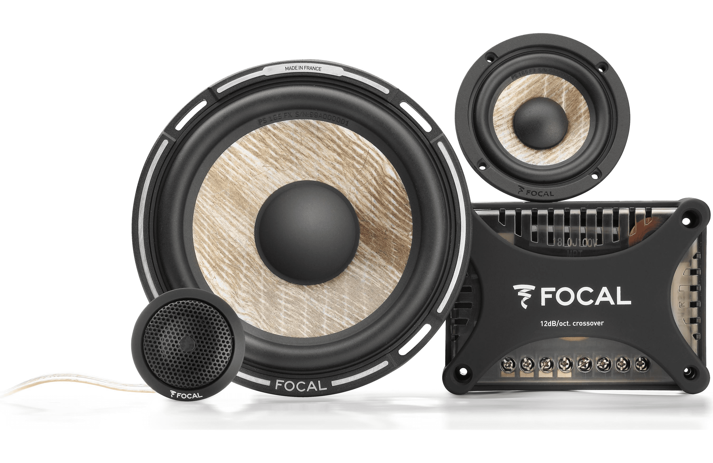 Focal F-PS165 Kit De Altavoces Componentes 2 Vías De 16cm – Membrana Polyglass, 160W Pico Y 92.5dB De Sensibilidad